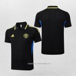 Maglia Polo Manchester United 25/26 Nero Giallo