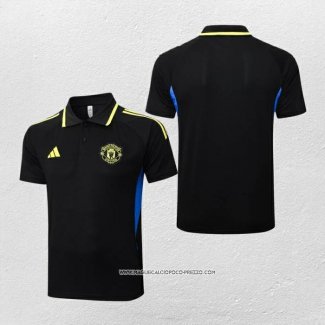 Maglia Polo Manchester United 25/26 Nero Giallo