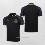 Maglia Polo Paris Saint-Germain Jordan 23/24 Nero