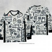 Maglia Prematch America 2024 Manica Lunga Bianco