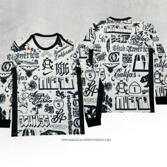 Maglia Prematch America 2024 Manica Lunga Bianco