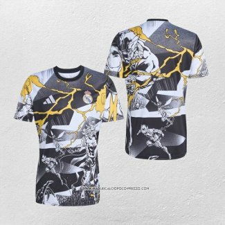 Maglia Prematch Real Madrid 25/26 Nero Bianco