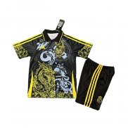Maglia Real Madrid Dragon 25/26 Bambino Giallo Nero