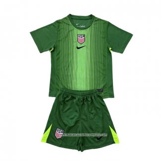 Maglia Stati Uniti Portiere 2025 Bambino Verde