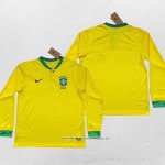 Prima Maglia Brasile 2022 Manica Lunga