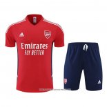 Tuta da Track Arsenal 22-23 Manica Corta Rosso - Pantaloncini