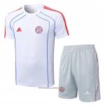 Tuta da Track Bayern Monaco 25/26 Manica Corta Bianco - Pantaloncini