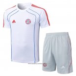 Tuta da Track Bayern Monaco 25/26 Manica Corta Bianco - Pantaloncini