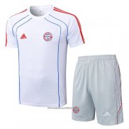 Tuta da Track Bayern Monaco 25/26 Manica Corta Bianco - Pantaloncini