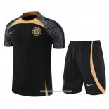 Tuta da Track Chelsea 22-23 Manica Corta Nero - Pantaloncini