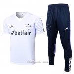 Tuta da Track Cruzeiro 23/24 Manica Corta Bianco