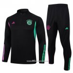Tuta da Track Felpa Bayern Monaco 23/24 Bambino Nero