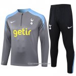 Tuta da Track Felpa Tottenham Hotspur 24/25 Grigio