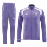 Tuta da Track Giacca Manchester United 25/26 Purpura