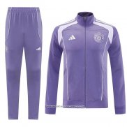 Tuta da Track Giacca Manchester United 25/26 Purpura