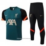 Tuta da Track Liverpool 22/23 Manica Corta Verde