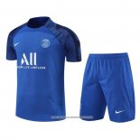 Tuta da Track Paris Saint-Germain 2022-23 Manica Corta Blu - Pantaloncini