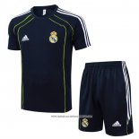 Tuta da Track Real Madrid 2025-2026 Manica Corta Blu - Pantaloncini