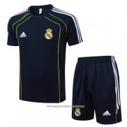 Tuta da Track Real Madrid 2025-2026 Manica Corta Blu - Pantaloncini