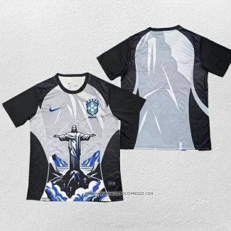 Maglia Brasile Jesus 2026 Nero Thailandia Grigio