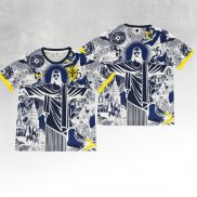 Maglia Brasile Jesus 25-26 Grigio Thailandia