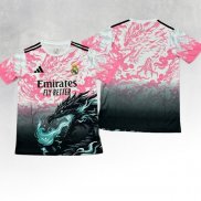 Maglia Real Madrid Dragon 25/26 Nero Thailandia Rosa