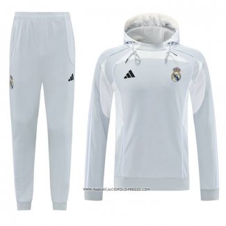 Tuta con Cappuccio Real Madrid 2025 Grigio