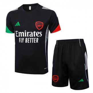 Tuta da Track Arsenal 25/26 Manica Corta Nero - Pantaloncini