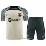 Tuta da Track Barcellona 2023-2024 Manica Corta Verde - Pantaloncini