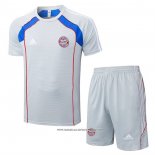 Tuta da Track Bayern Monaco 25/26 Manica Corta Grigio - Pantaloncini