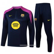 Tuta da Track Felpa Barcellona Nero 25-26 Purpura