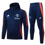 Tuta da Track Felpa Manchester United 2024 Blu -25