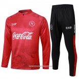 Tuta da Track Felpa Napoli Bambino Rosso 24-25