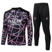 Tuta da Track Felpa Paris Saint-Germain 25/26 Nero Rosa