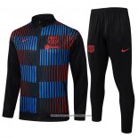 Tuta da Track Giacca Barcellona 2024 Rosso e Blu -25