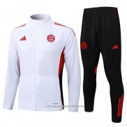 Tuta da Track Giacca Bayern Monaco 25/26 Bambino Bianco 20