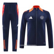 Tuta da Track Giacca Manchester United Bambino Blu 24-25