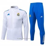 Tuta da Track Giacca Real Madrid 25/26 Bambino Bianco