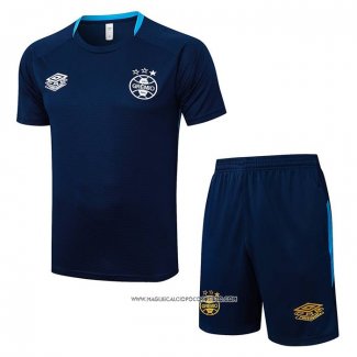 Tuta da Track Gremio 25/26 Manica Corta Blu Scuro - Pantaloncini