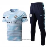Tuta da Track Manchester City 2022 Manica Corta Blu