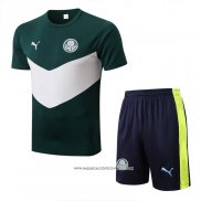 Tuta da Track Palmeiras 2022-23 Manica Corta Verde - Pantaloncini