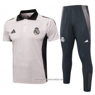 Conjunto Polo Real Madrid Rosa Claro 24-25