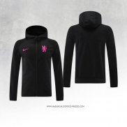 Giacca con Cappuccio Chelsea Nero 24-25