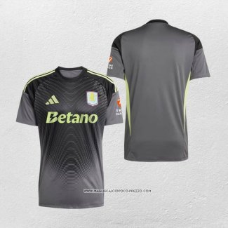 Maglia Aston Villa Portiere 25/26 Nero