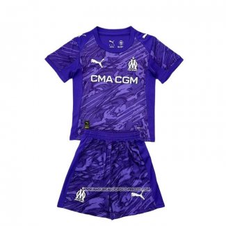 Maglia Olympique Marsiglia Portiere 25/26 Bambino Purpura