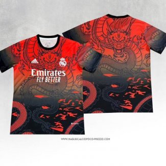 Maglia Real Madrid 2024 Rosso Thailandia Dragon -2025