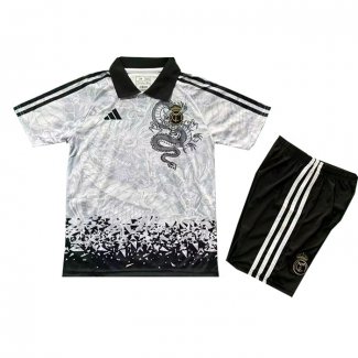 Maglia Real Madrid Dragon 25-26 Bambino Grigio