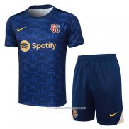 Tuta da Track Barcellona 2024 Manica Corta Blu - Pantaloncini -25
