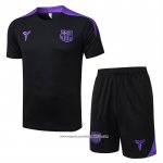 Tuta da Track Barcellona 25/26 Manica Corta Nero - Pantaloncini