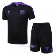 Tuta da Track Barcellona 25/26 Manica Corta Nero - Pantaloncini